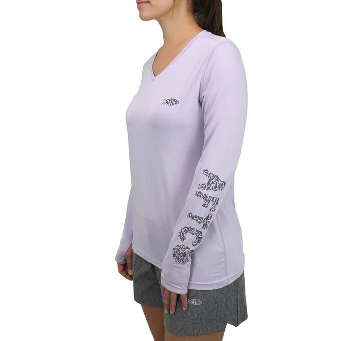 AFTCO WOMEN'S JIGFISH PERFORMANCE LS SHIRT DRI-FIT