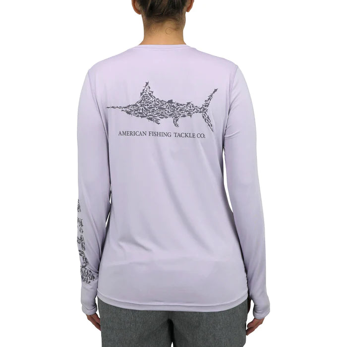 AFTCO WOMEN'S JIGFISH PERFORMANCE LS SHIRT DRI-FIT