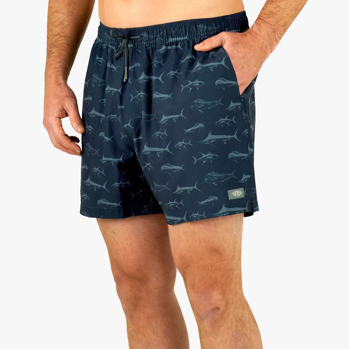 AFTCO STRIKE PRINTED SWIM SHORTS