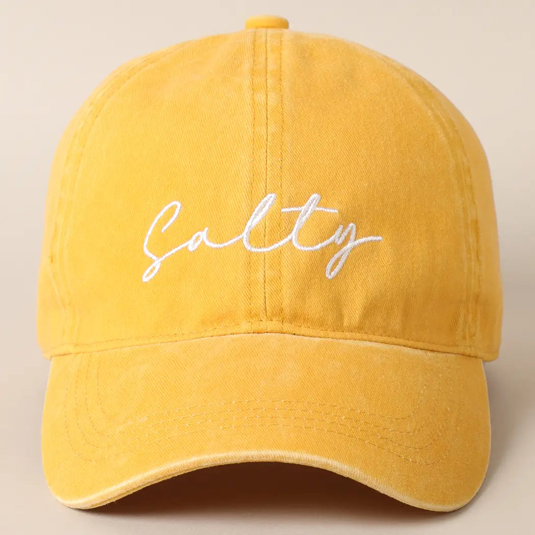 SALTY EMBROIDERED HATS