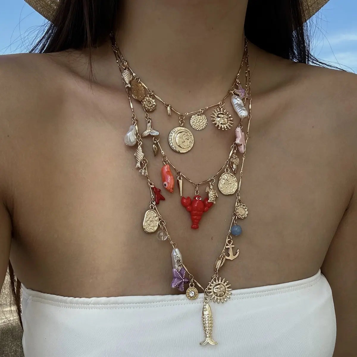 BOHEMIAN VINTAGE STACKING NECKLACE