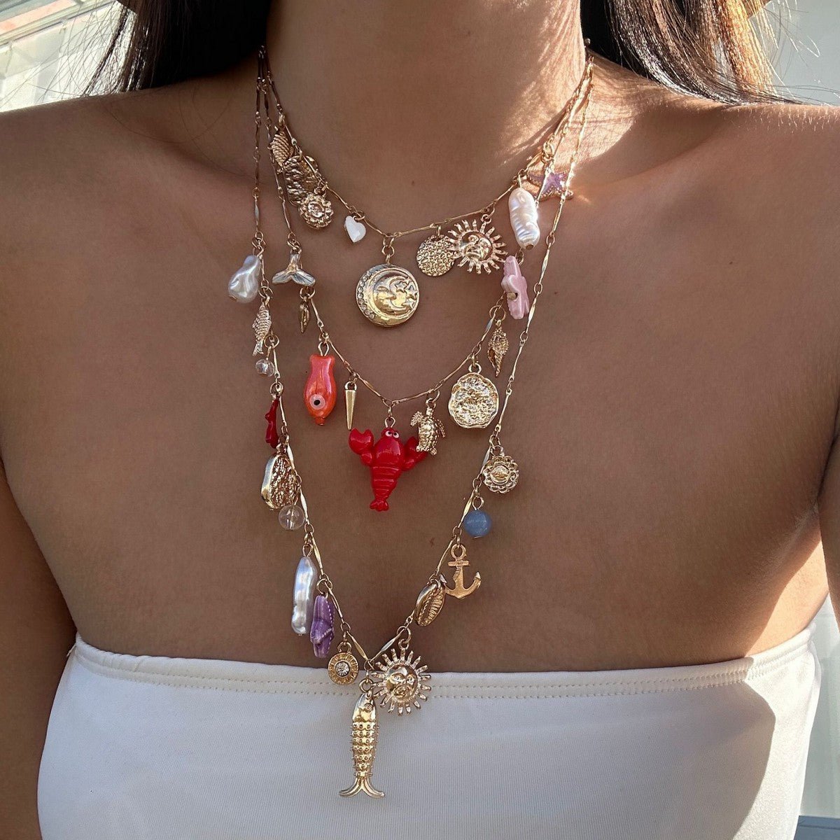 BOHEMIAN VINTAGE STACKING NECKLACE