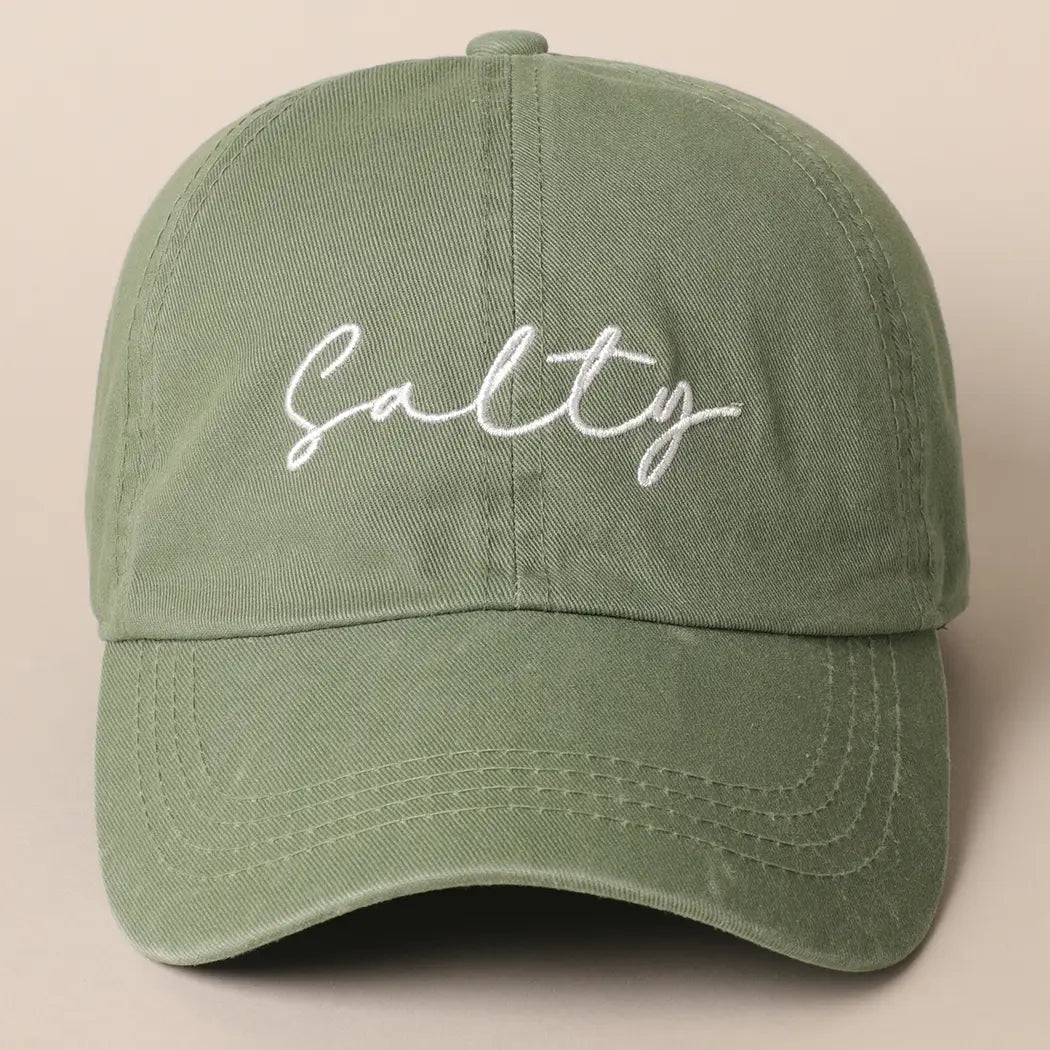 SALTY EMBROIDERED HATS