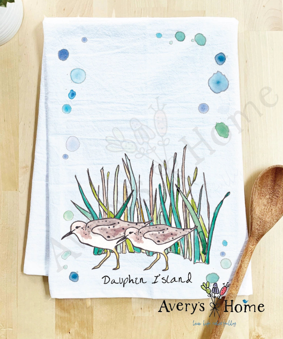 WATERCOLOR TEA TOWELS & STONE COASTERS