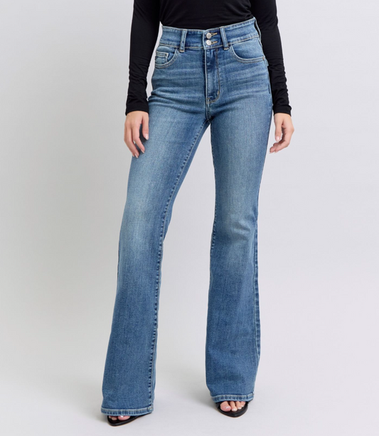 JUDY BLUE HIGH WAISTED FLARE JEANS
