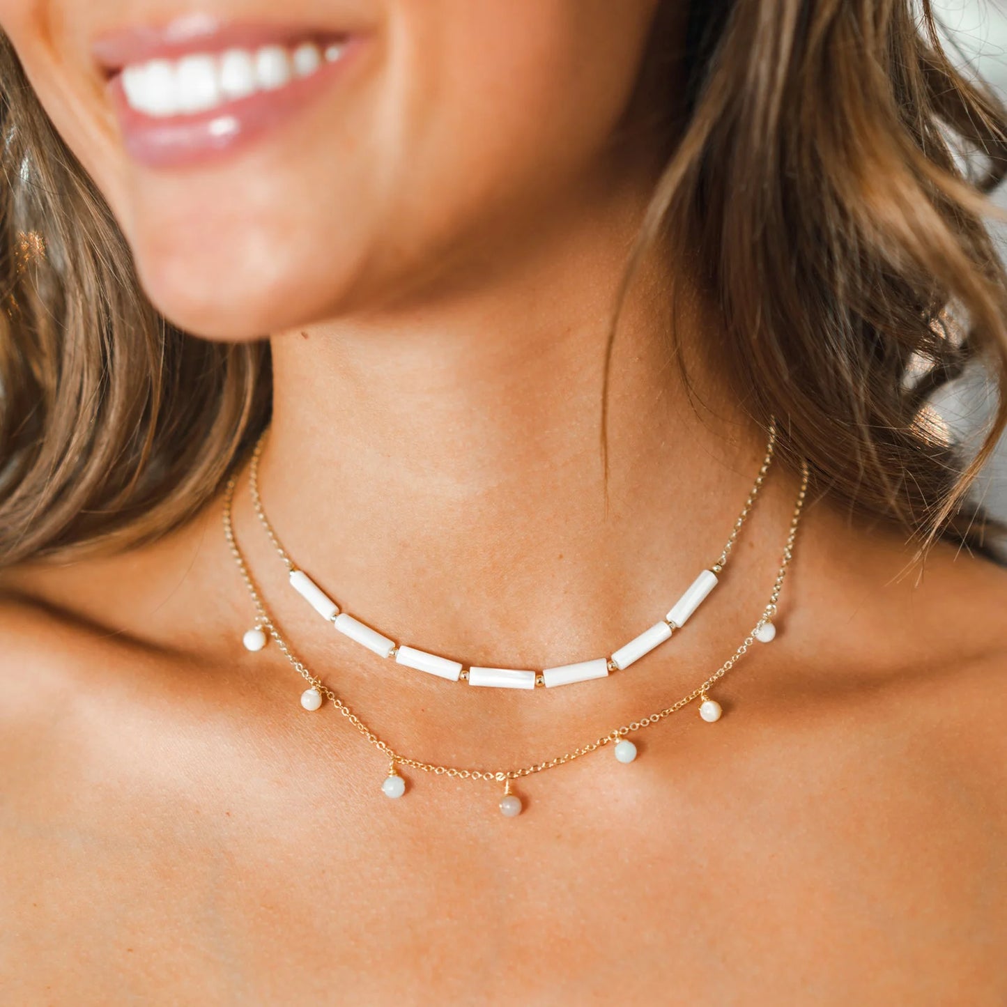 IMAGINATION MOTHER OF PEARL TUBE BEAD COLLECTION