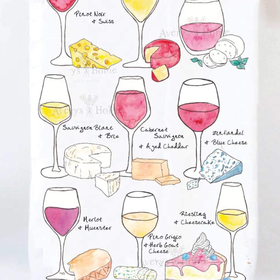 WATERCOLOR TEA TOWELS & STONE COASTERS