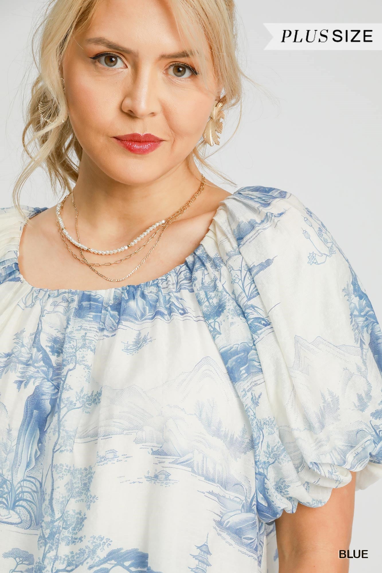 CHEYENNE TWO TONE TOILE PRINT TOP