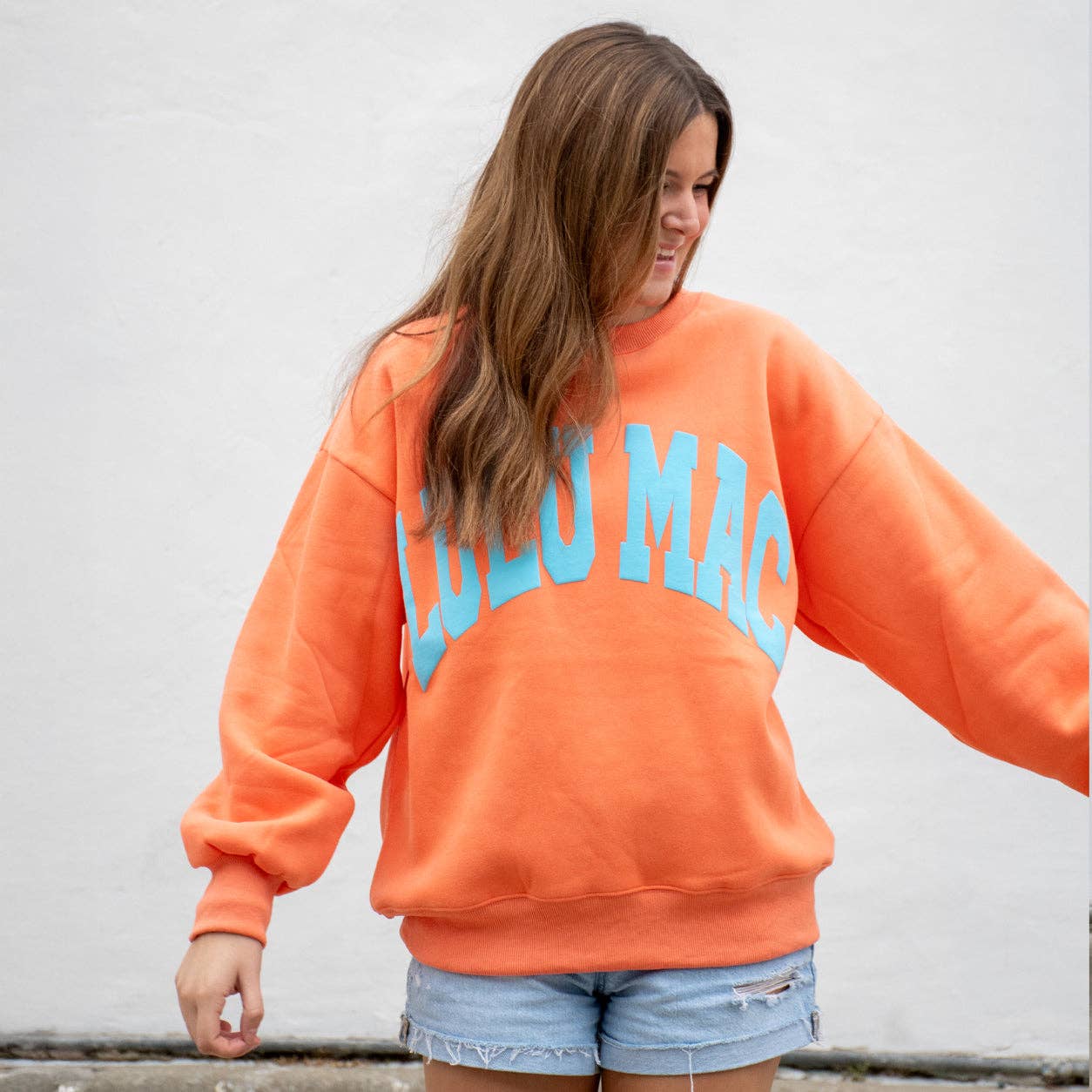 LULU MAC ORANGE/BLUE PUFF