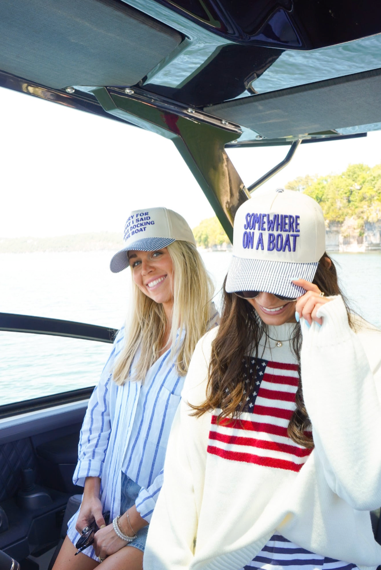 SOMEWHERE ON A BOAT