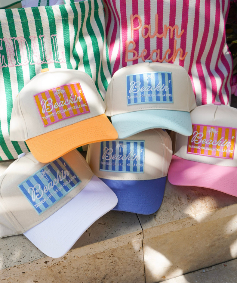 BEACHIN' VINTAGE TRUCKER HAT