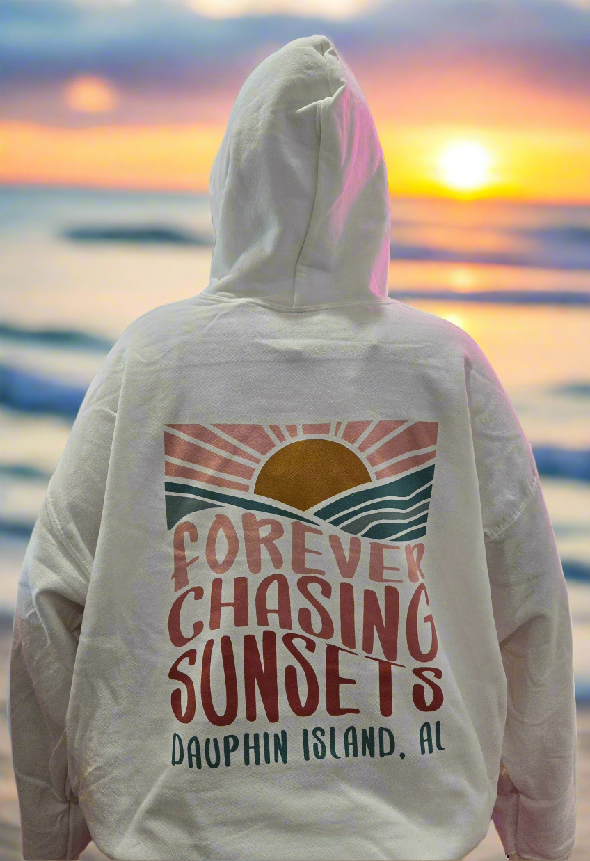 FOREVER CHASING SUNSETS HOODIE DAUPHIN ISLAND