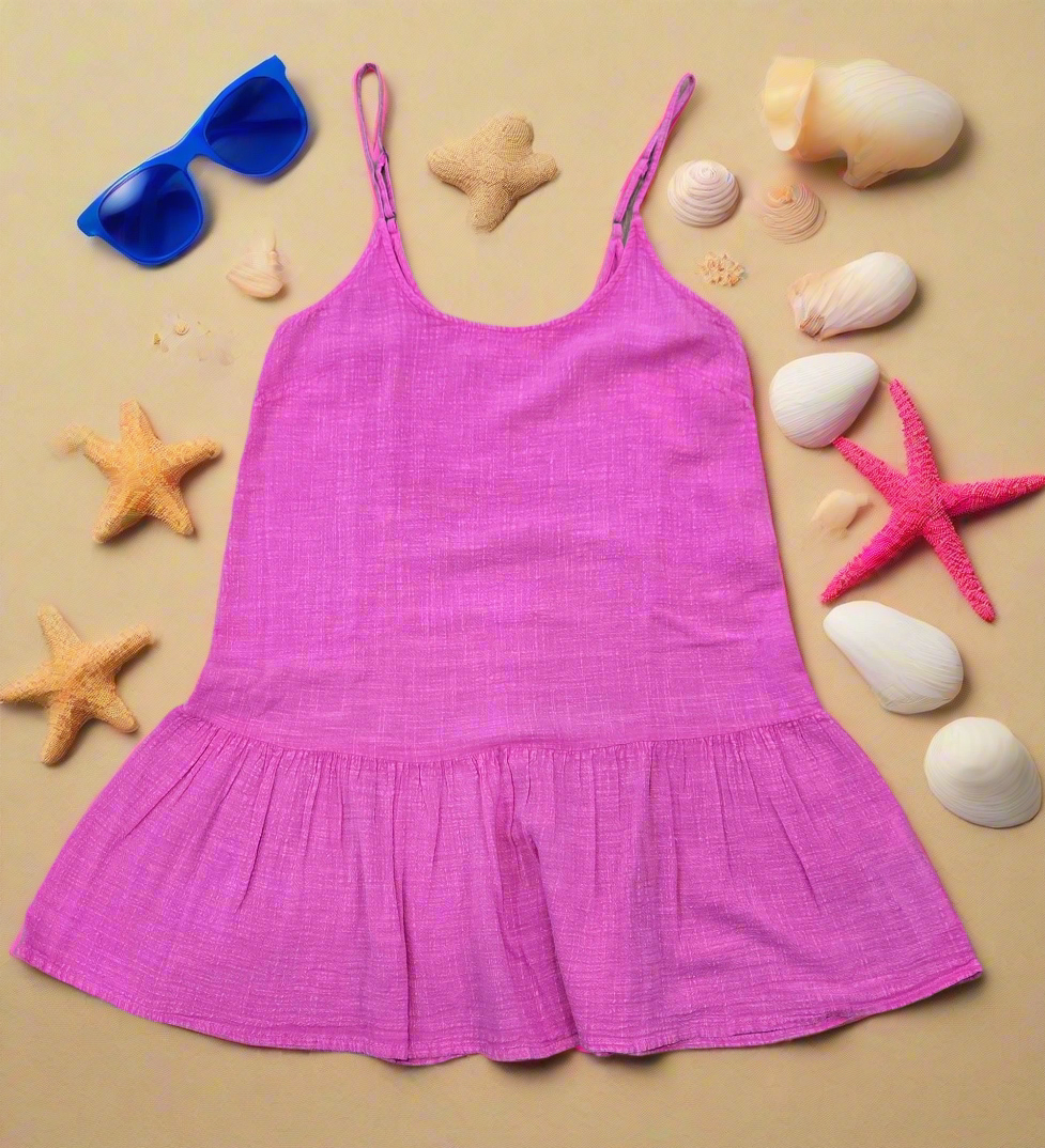 RIP CURL CLASSIC SURF COVER UP II - HOT PINK