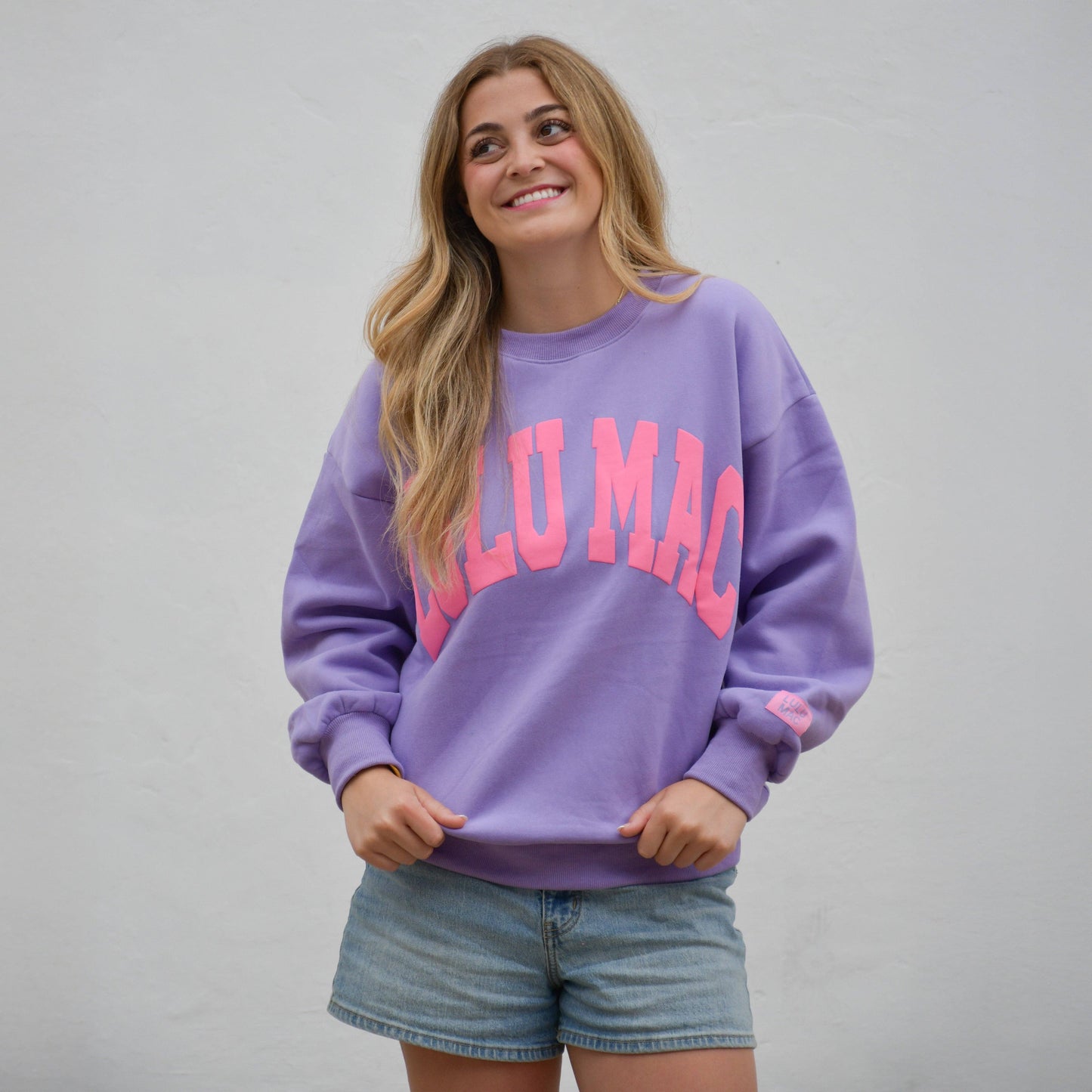 LULU MAC PURPLE/PINK PUFF SWEATSHIRT