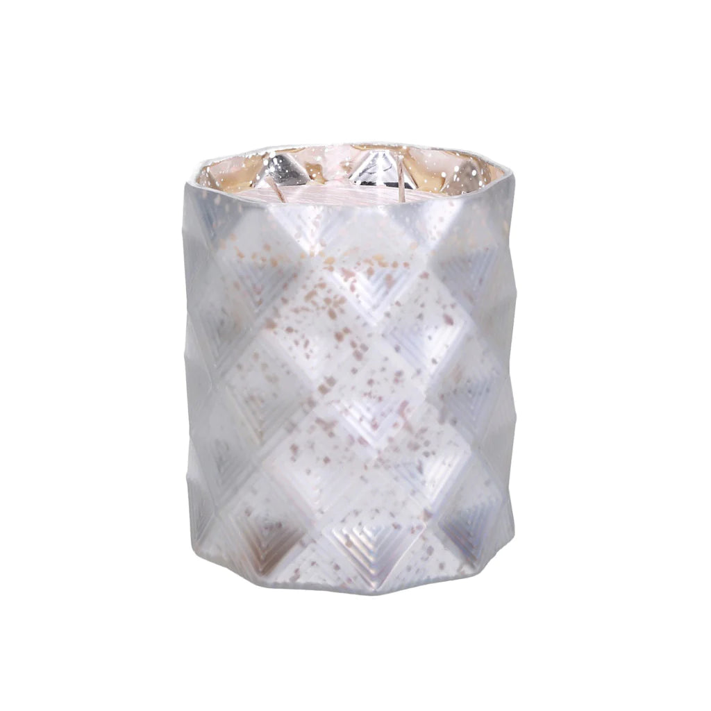 SWEET GRACE DIAMOND PATTERN GLASS CANDLE