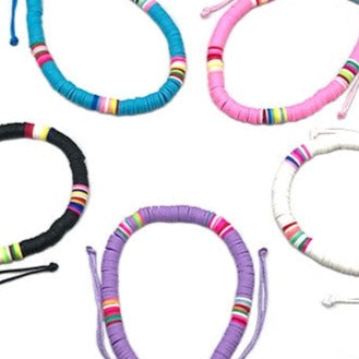 MULTI COLOR DISC BRACELETS