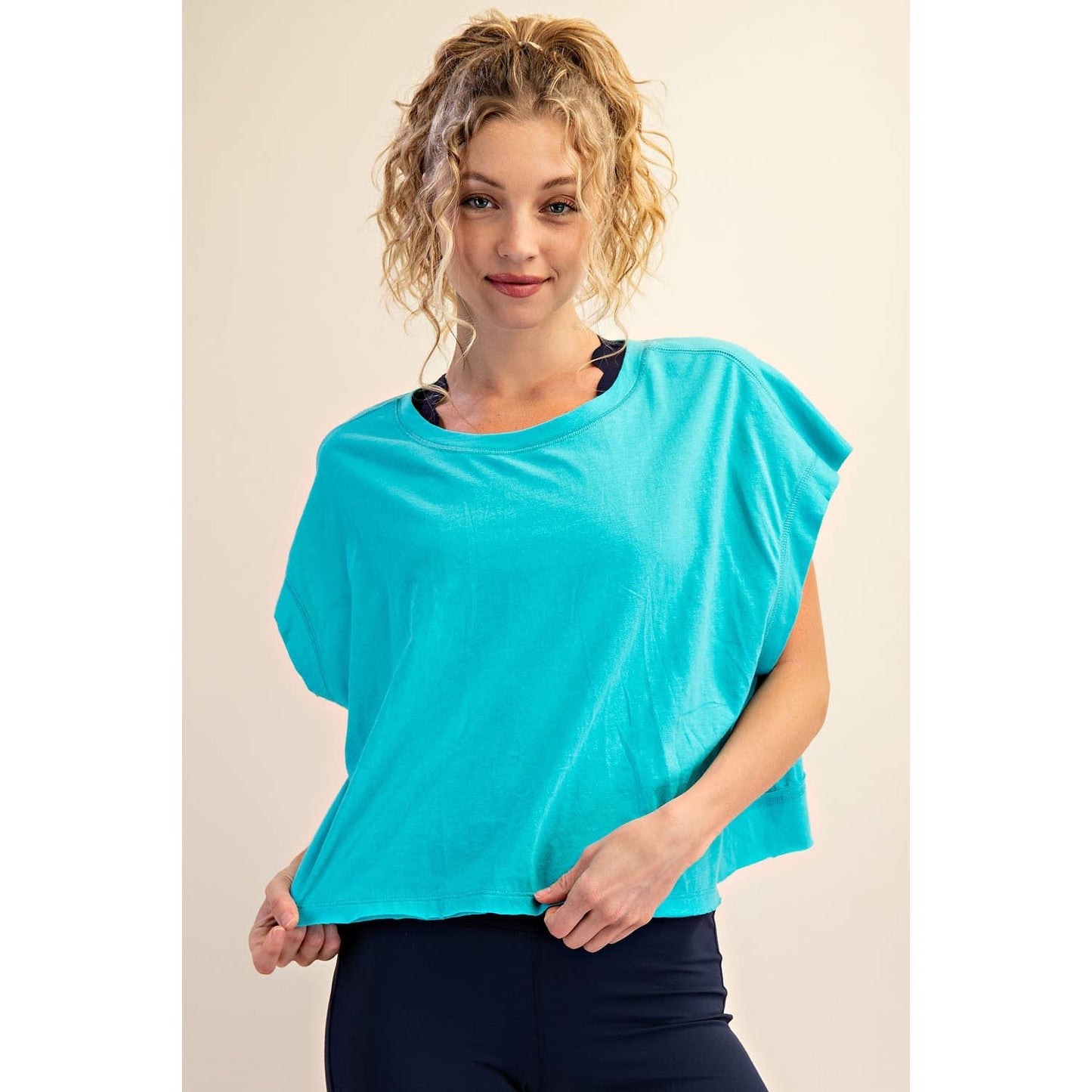 COTTON SLUB OPEN BACK TOP