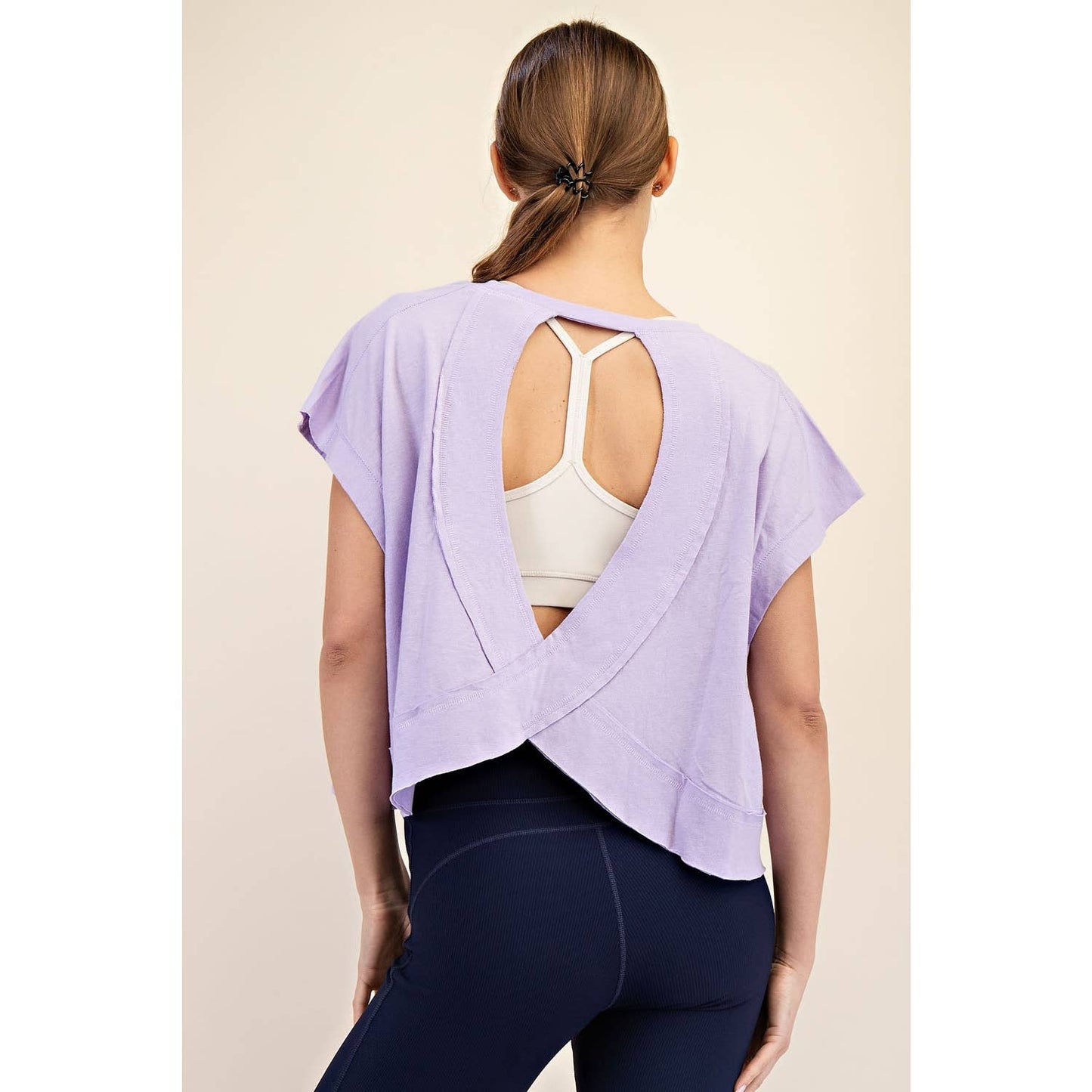COTTON SLUB OPEN BACK TOP