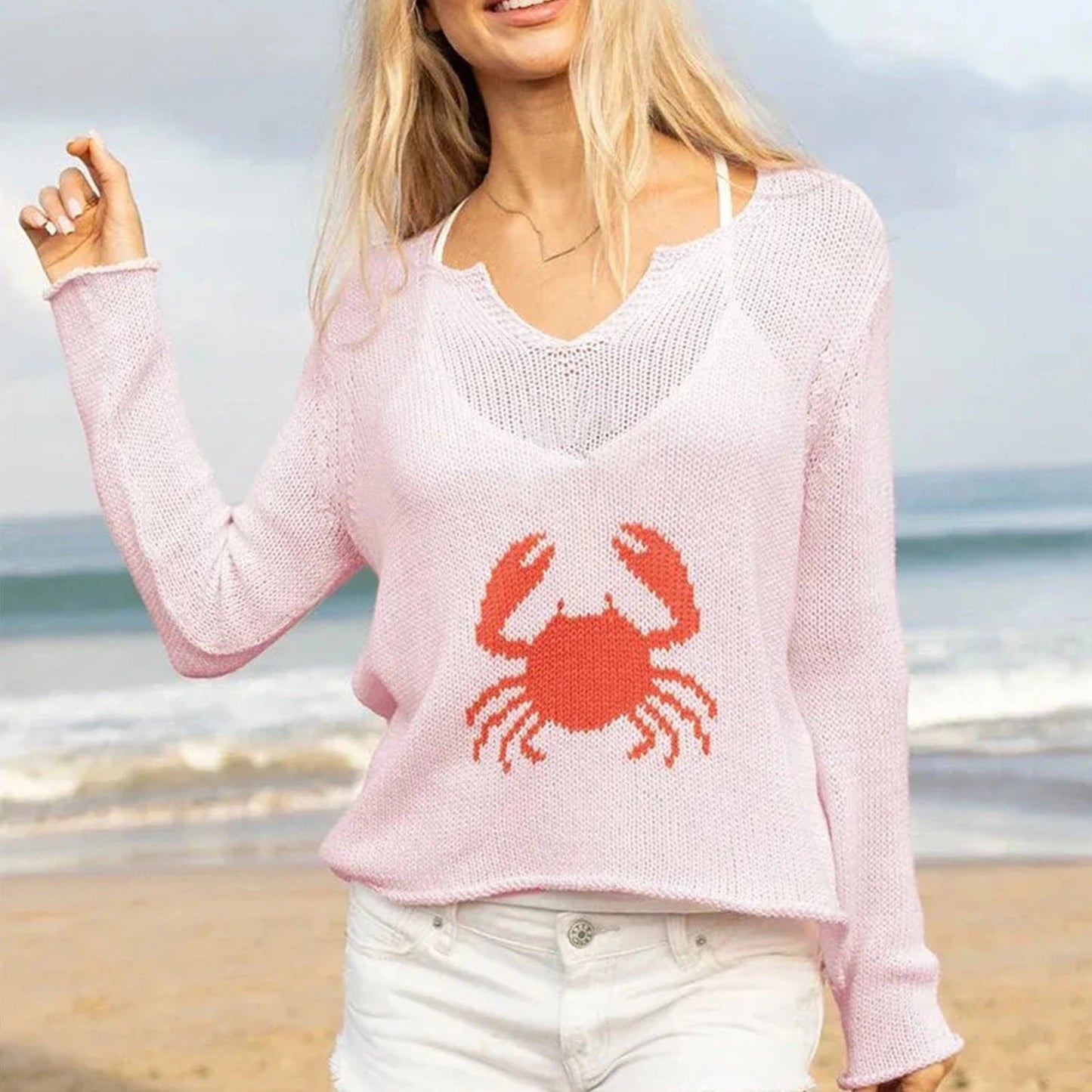 CRAB KNIT SWEATER