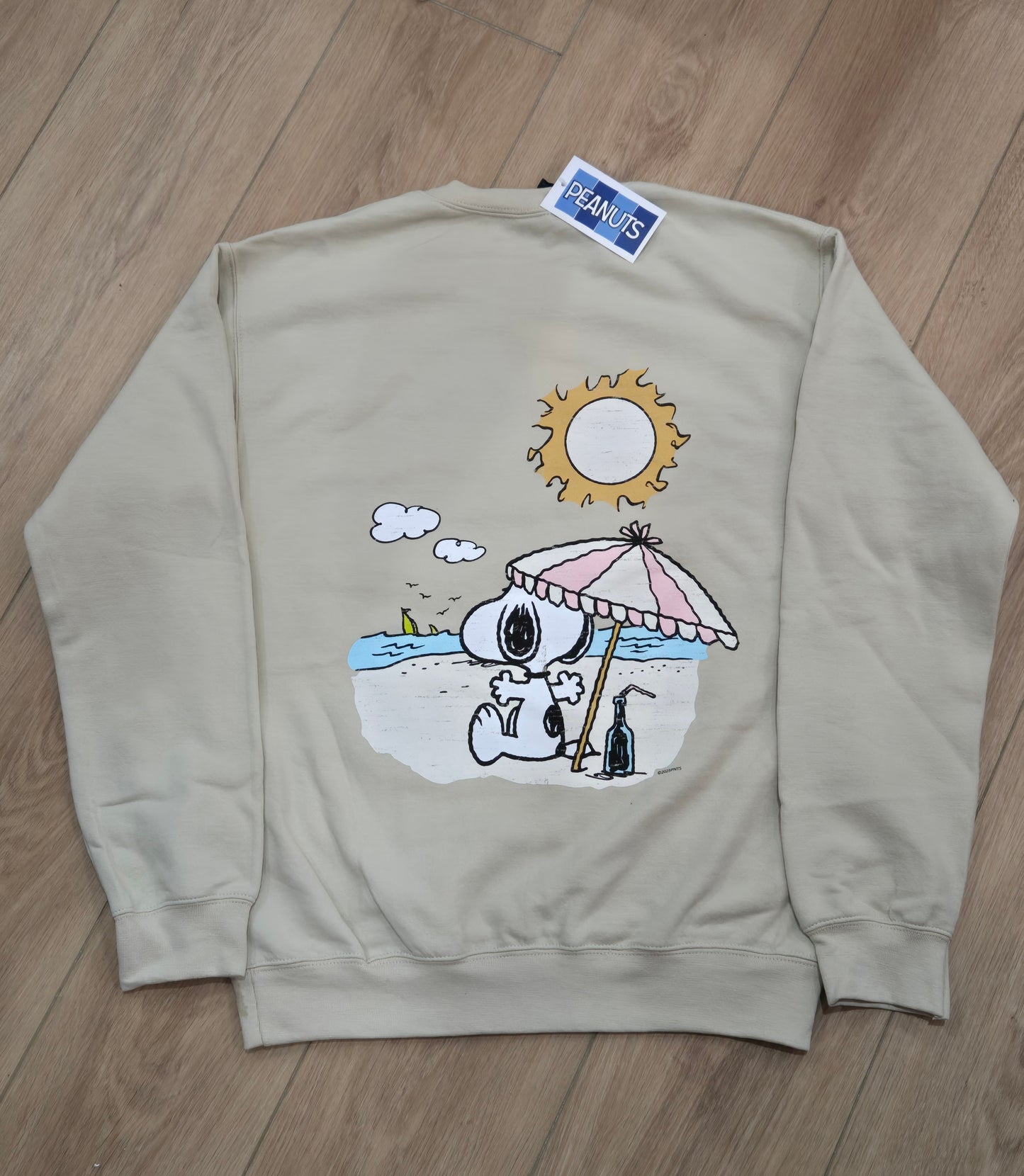 SNOOPY PANORAMA BEACH CREW NECK SWEATSHIRT