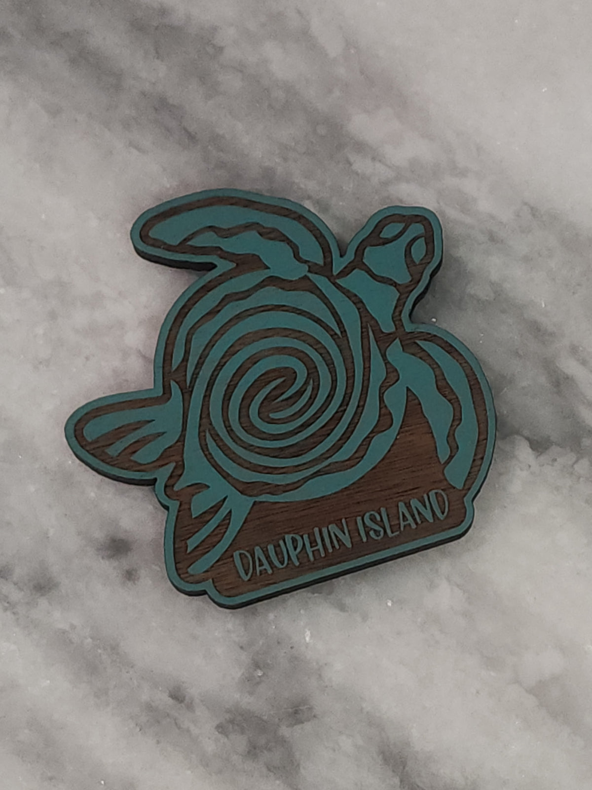 SEA TURTLE - WOODEN MAGNET