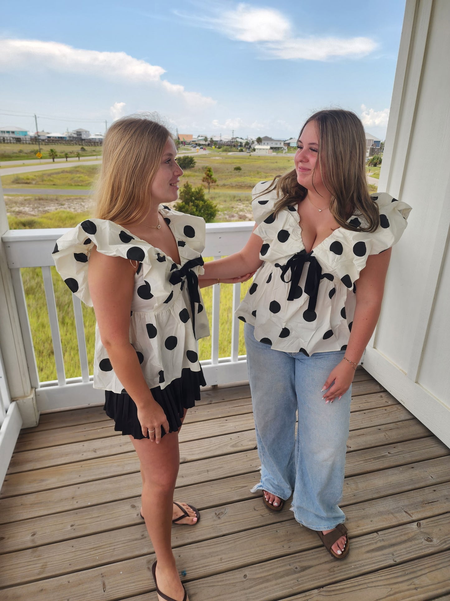 POLKA KNOT TOP
