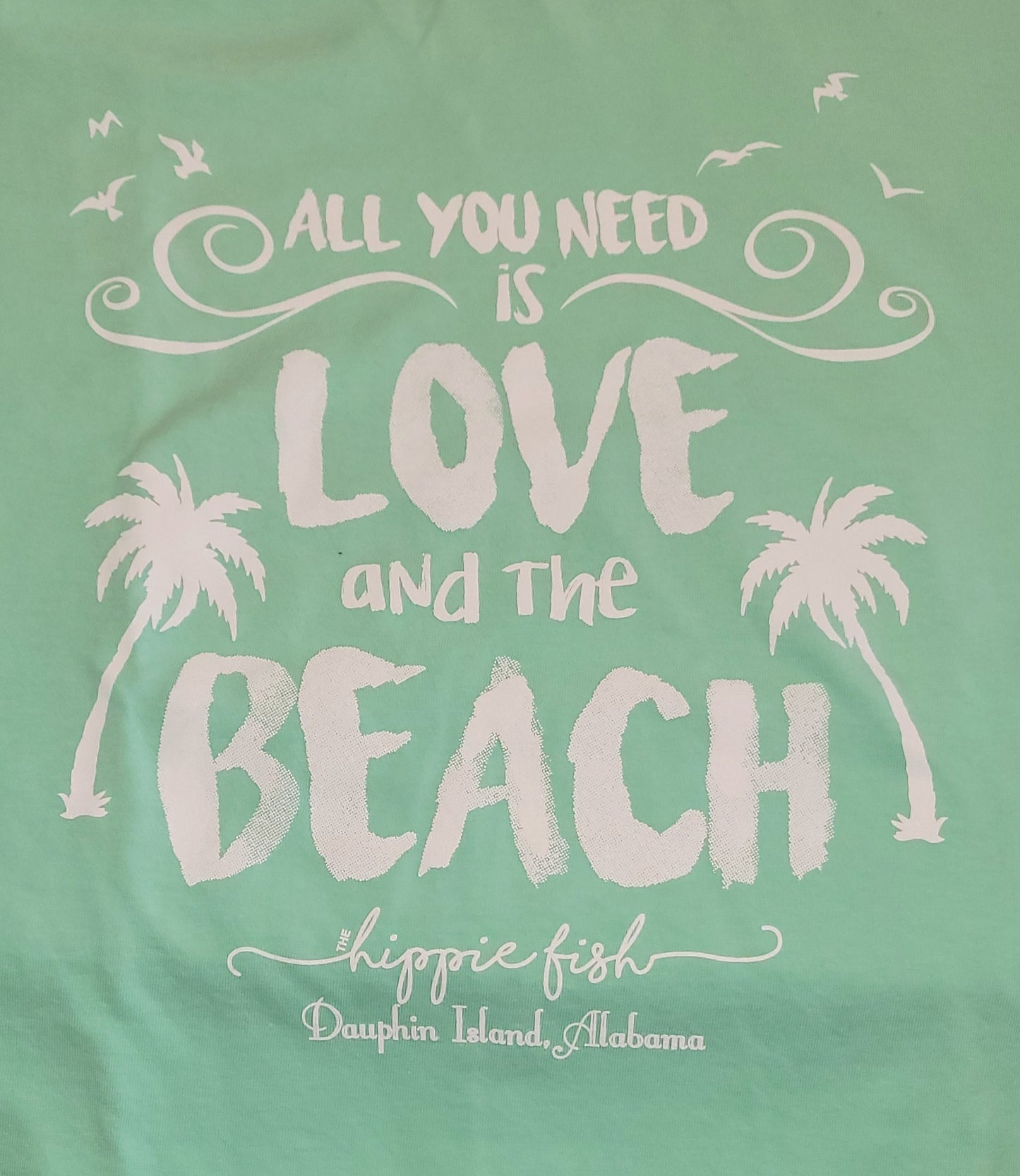 ALL YOU NEED IS LOVE AND THE BEACH SHORT SLEEVE ADULT