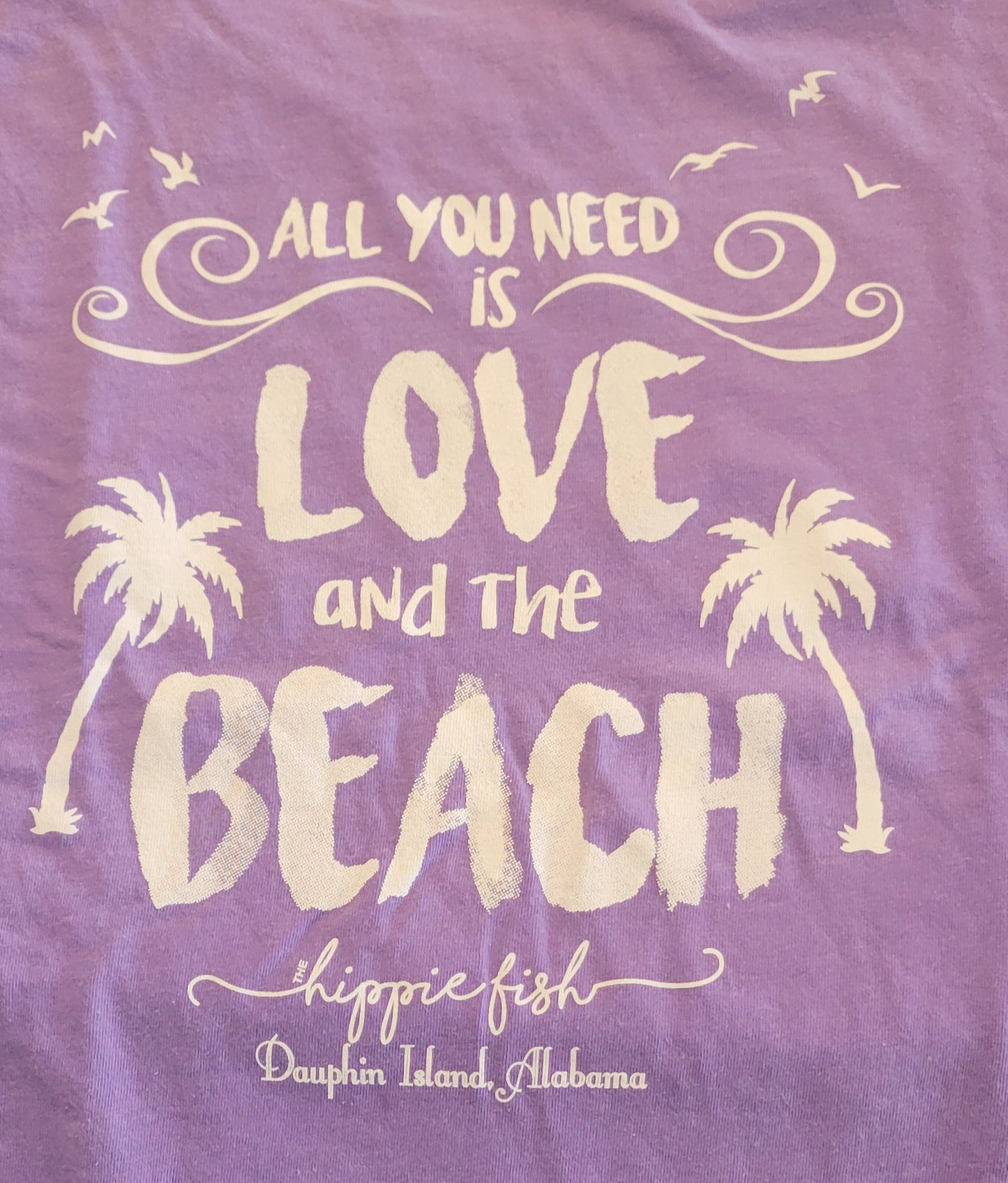 ALL YOU NEED IS LOVE AND THE BEACH SHORT SLEEVE ADULT