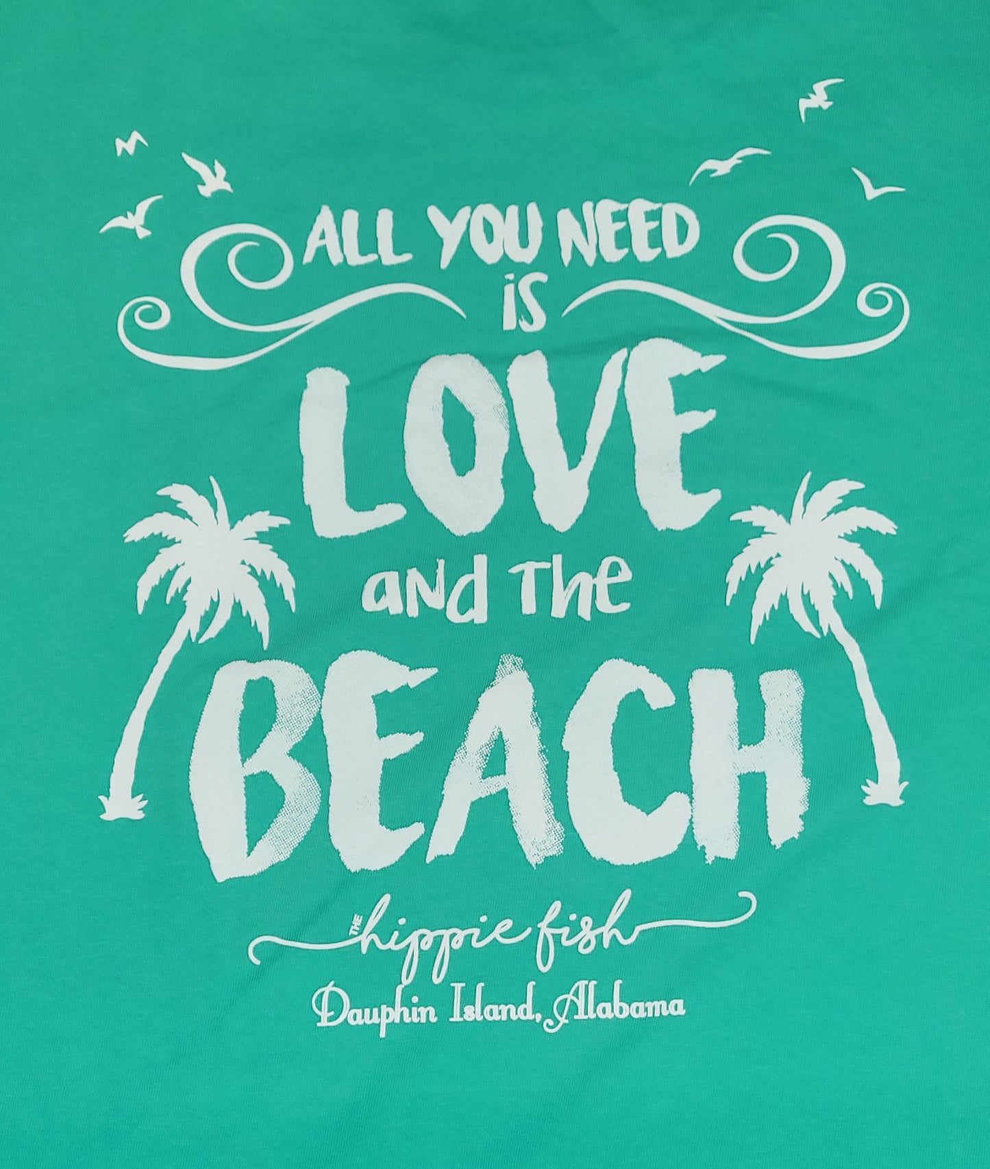 ALL YOU NEED IS LOVE AND THE BEACH SHORT SLEEVE ADULT
