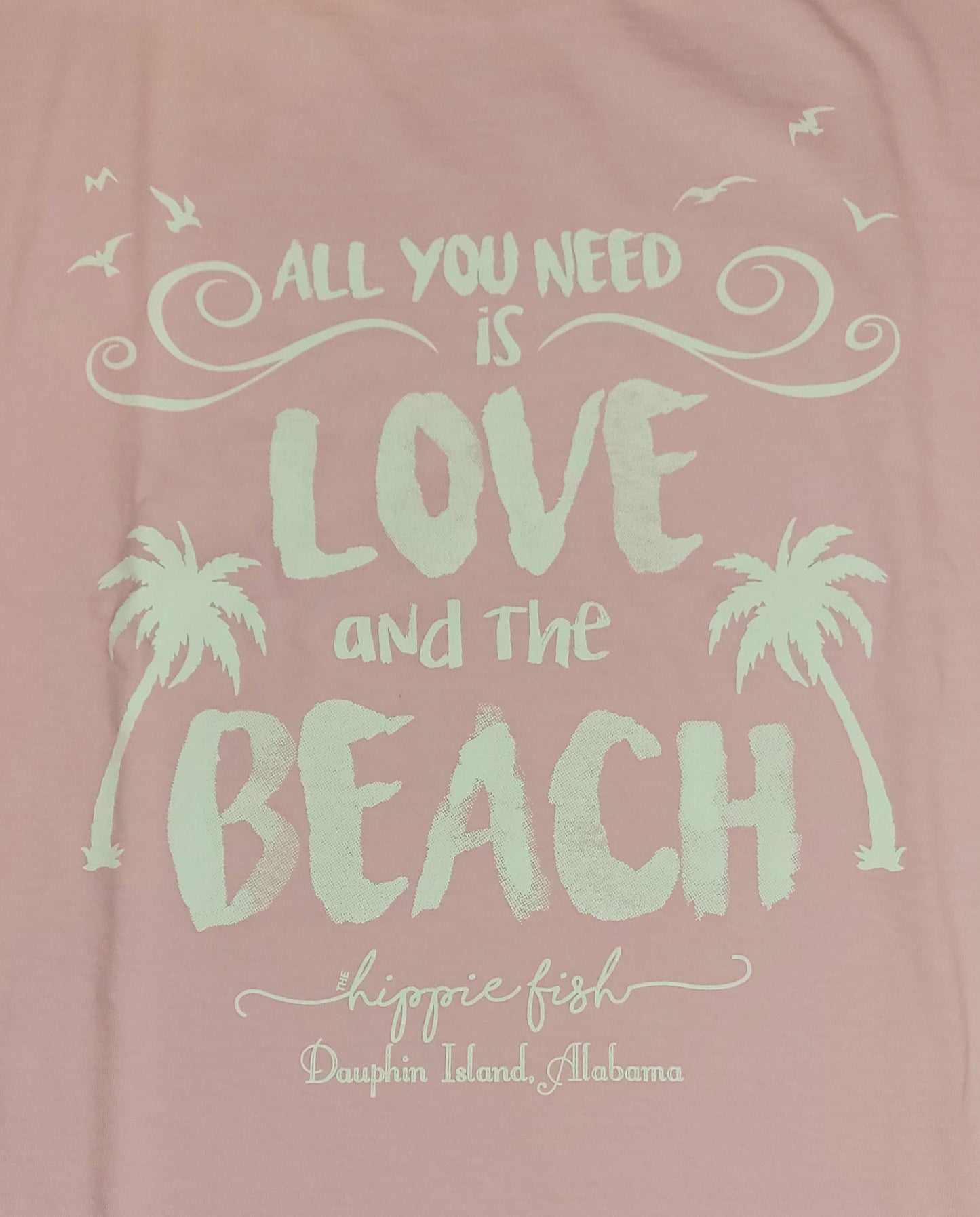 ALL YOU NEED IS LOVE AND THE BEACH SHORT SLEEVE ADULT