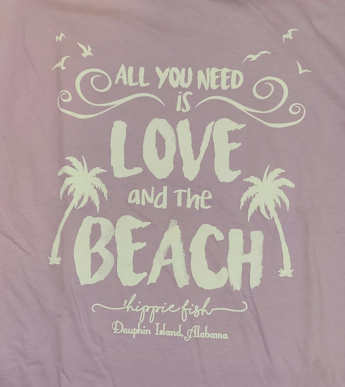 ALL YOU NEED IS LOVE AND THE BEACH SHORT SLEEVE ADULT