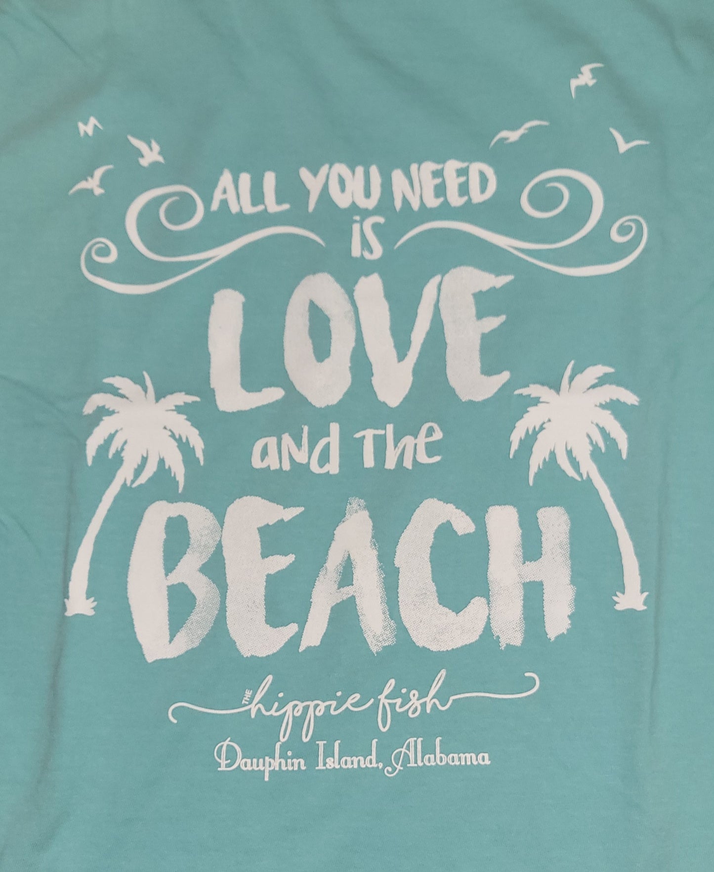 ALL YOU NEED IS LOVE AND THE BEACH SHORT SLEEVE ADULT