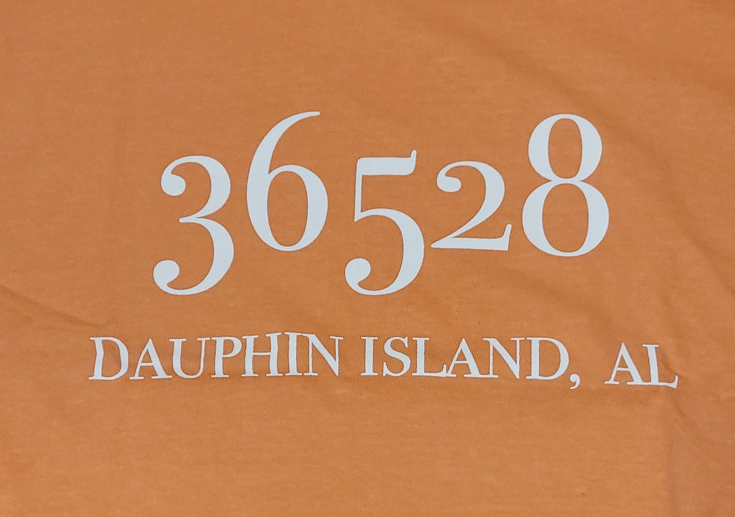 DAUPHIN ISLAND ZIP CODE SS T-SHIRT