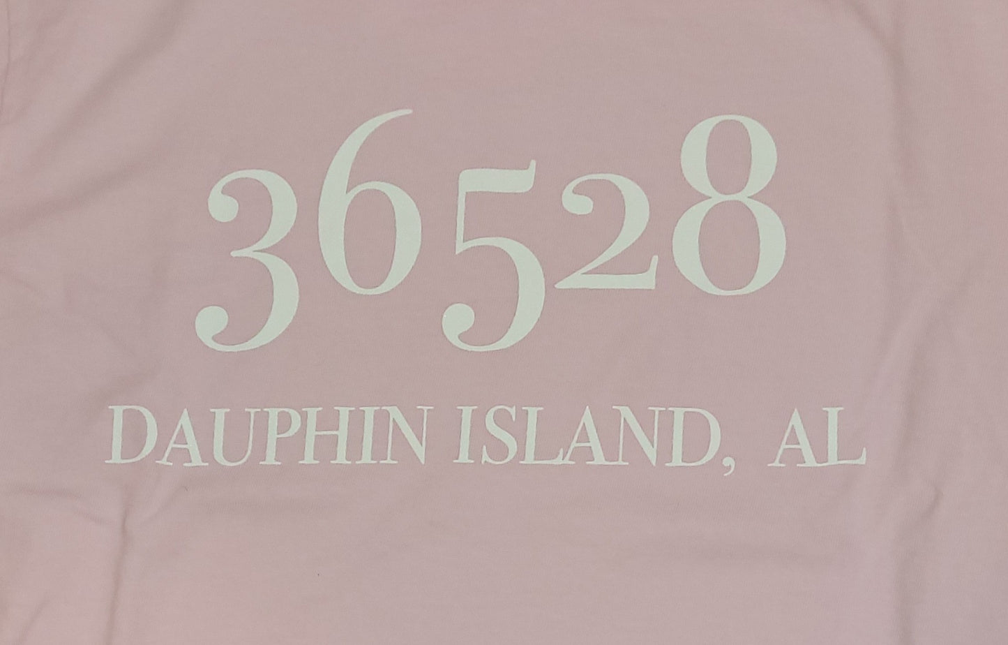 DAUPHIN ISLAND ZIP CODE SS T-SHIRT