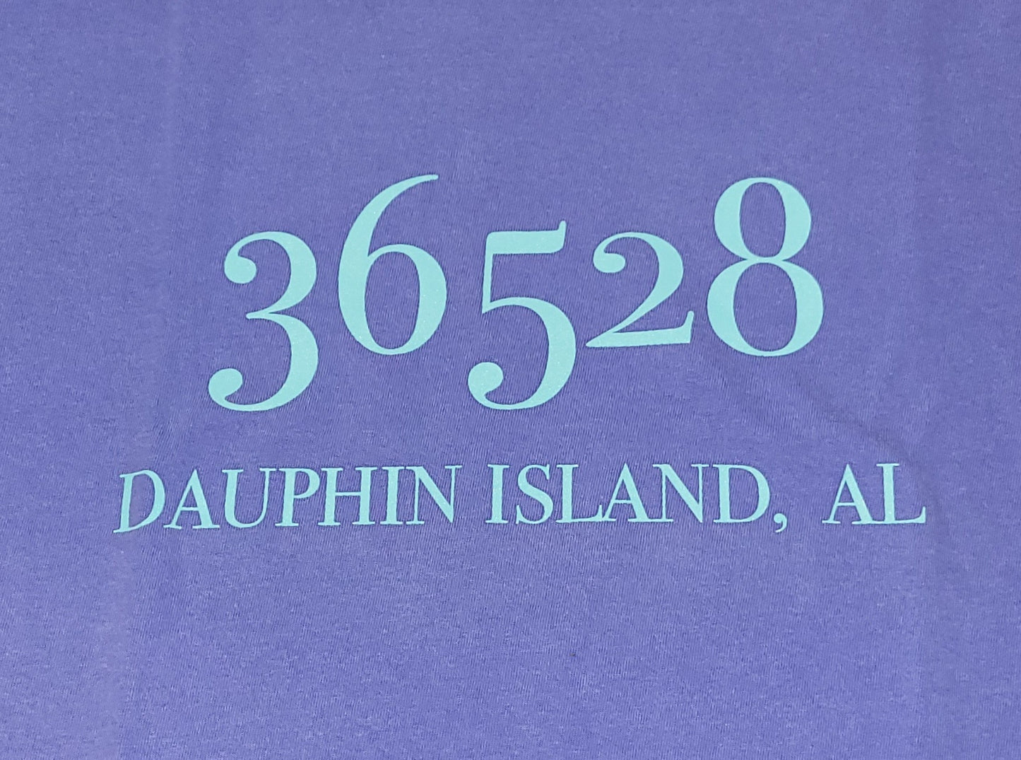 DAUPHIN ISLAND ZIP CODE SS T-SHIRT