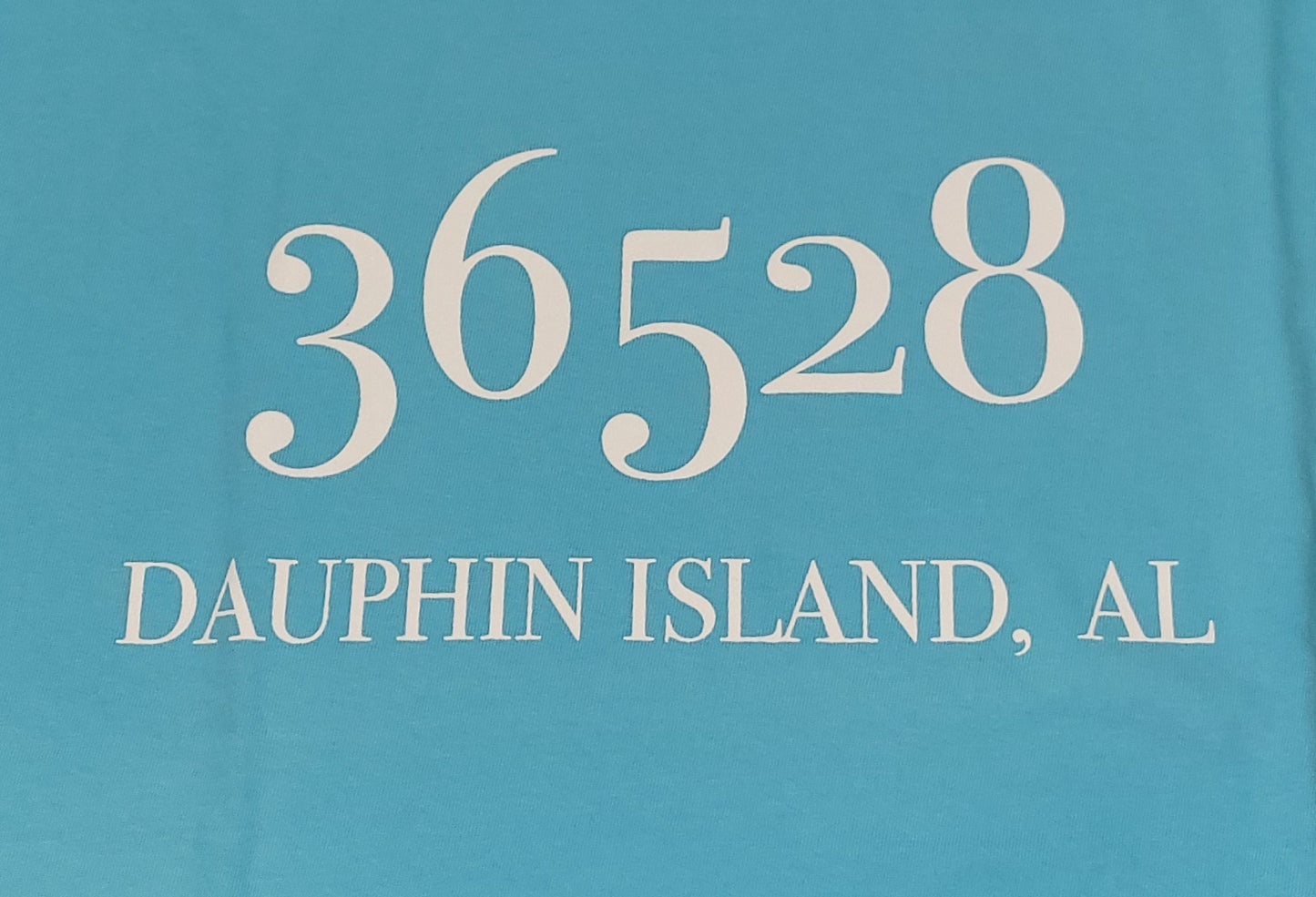 DAUPHIN ISLAND ZIP CODE SS T-SHIRT