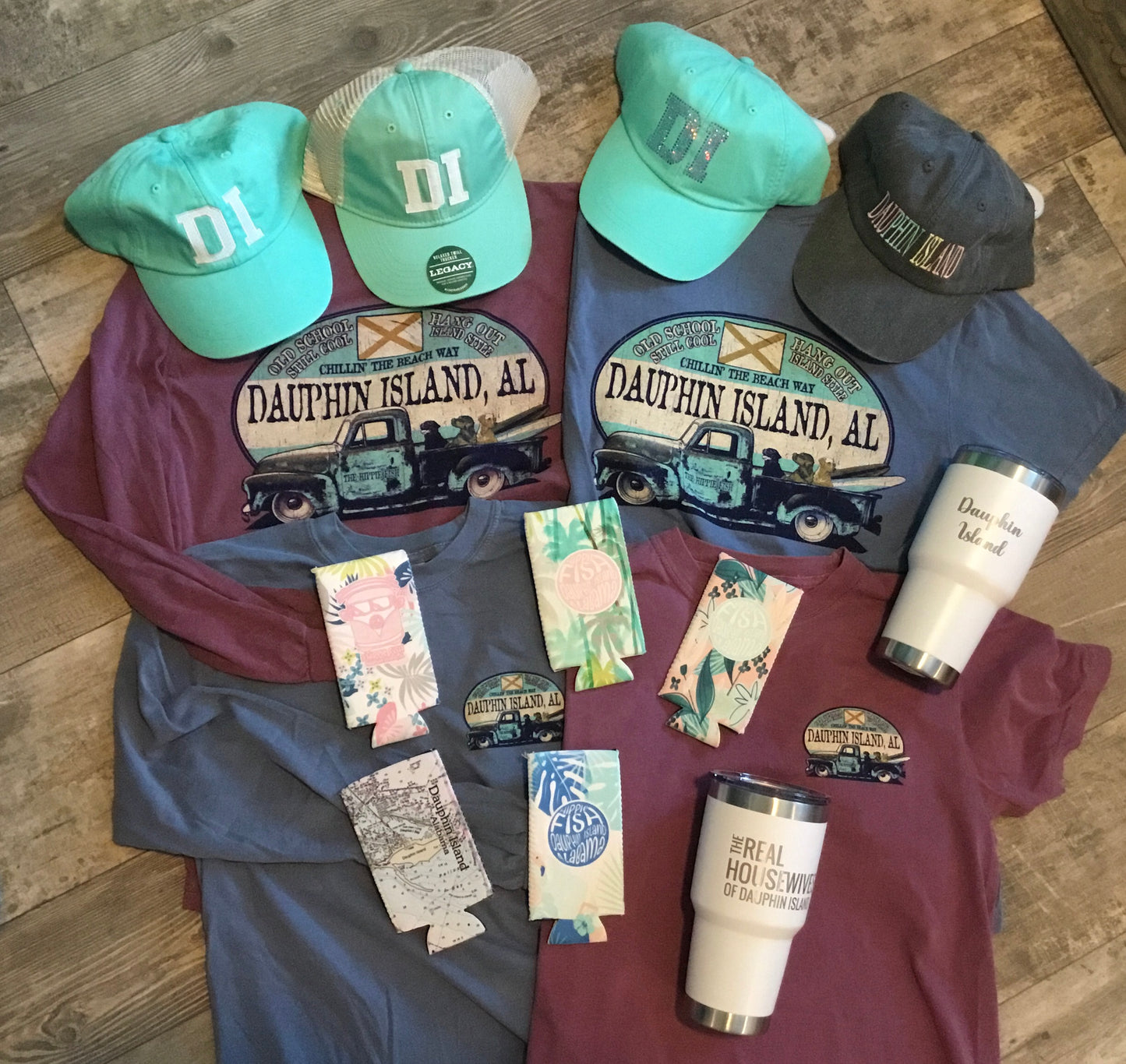 PICKUP TRUCK/SURFING DOG LS T-SHIRT