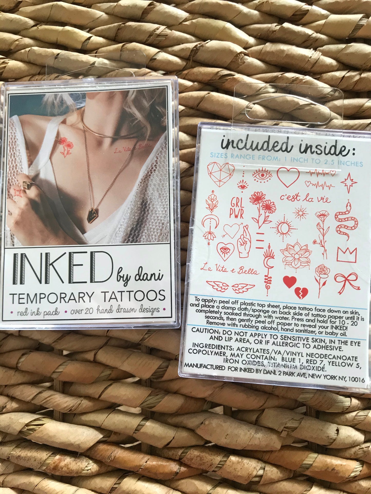 DANI TEMPORARY TATTOOS