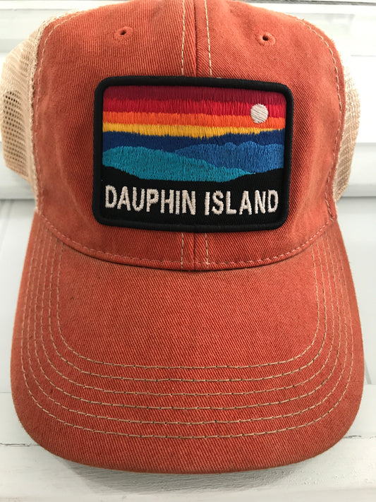 DI HORIZON BURNT ORANGE TRUCKER HAT