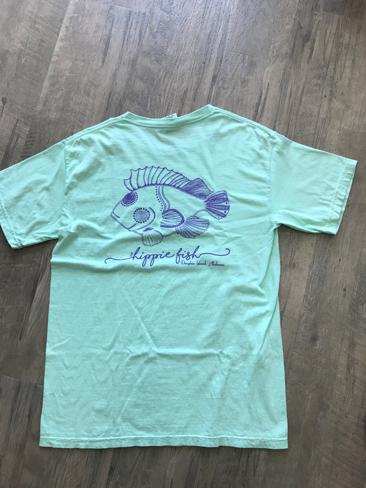 THE HIPPIE FISH SIGNATURE LOGO SHORT SLEEVE ADULT