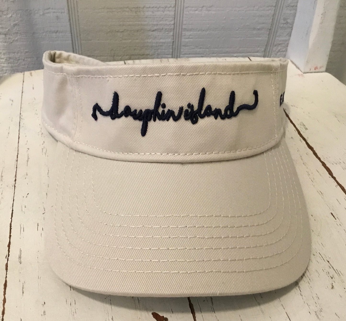DAUPHIN ISLAND CURSIVE VISOR