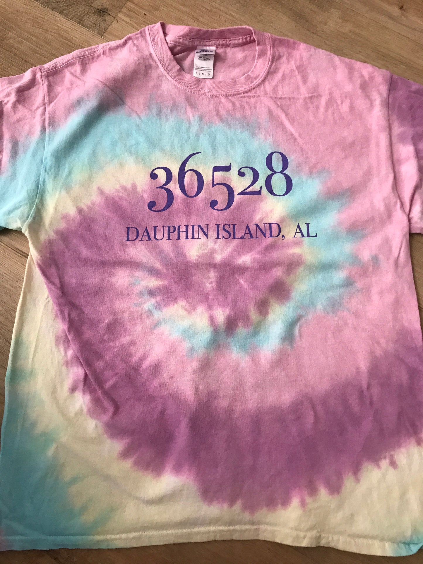 DAUPHIN ISLAND ZIP CODE SS T-SHIRT