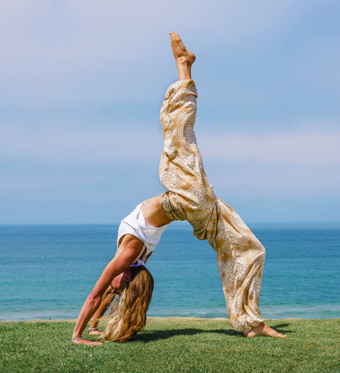 TROPICAL PRINT HAREM PANTS