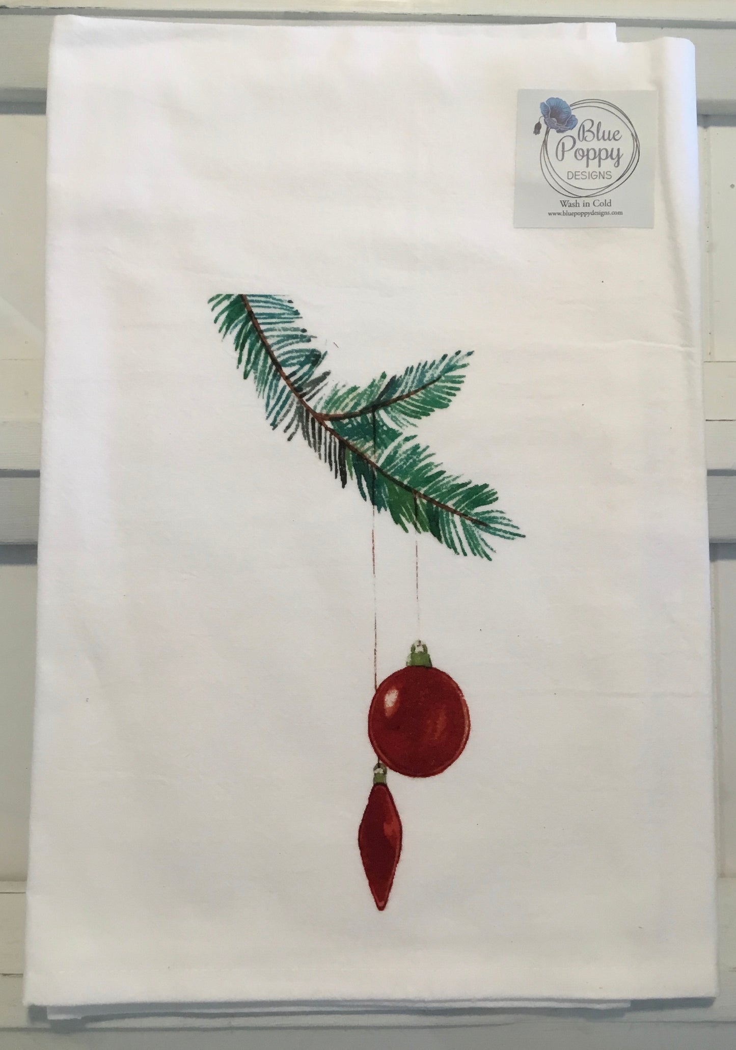 CHRISTMAS WATERCOLOR TEA TOWELS
