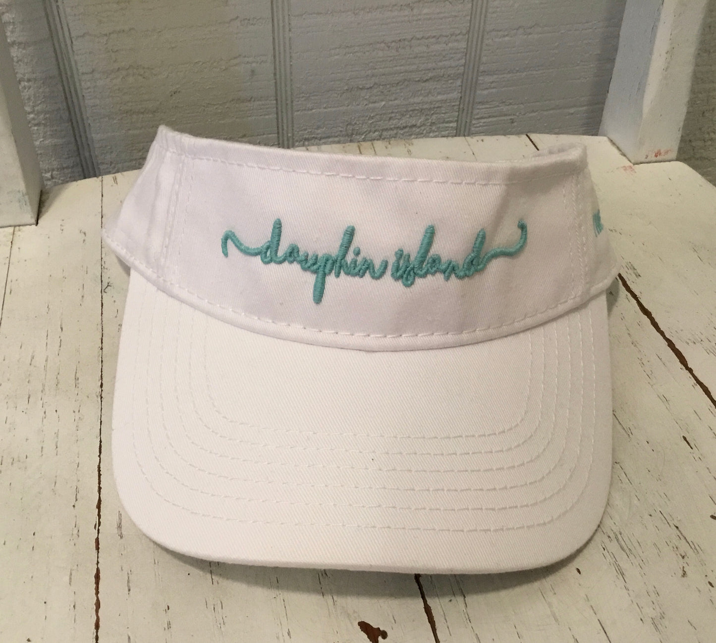 DAUPHIN ISLAND CURSIVE VISOR
