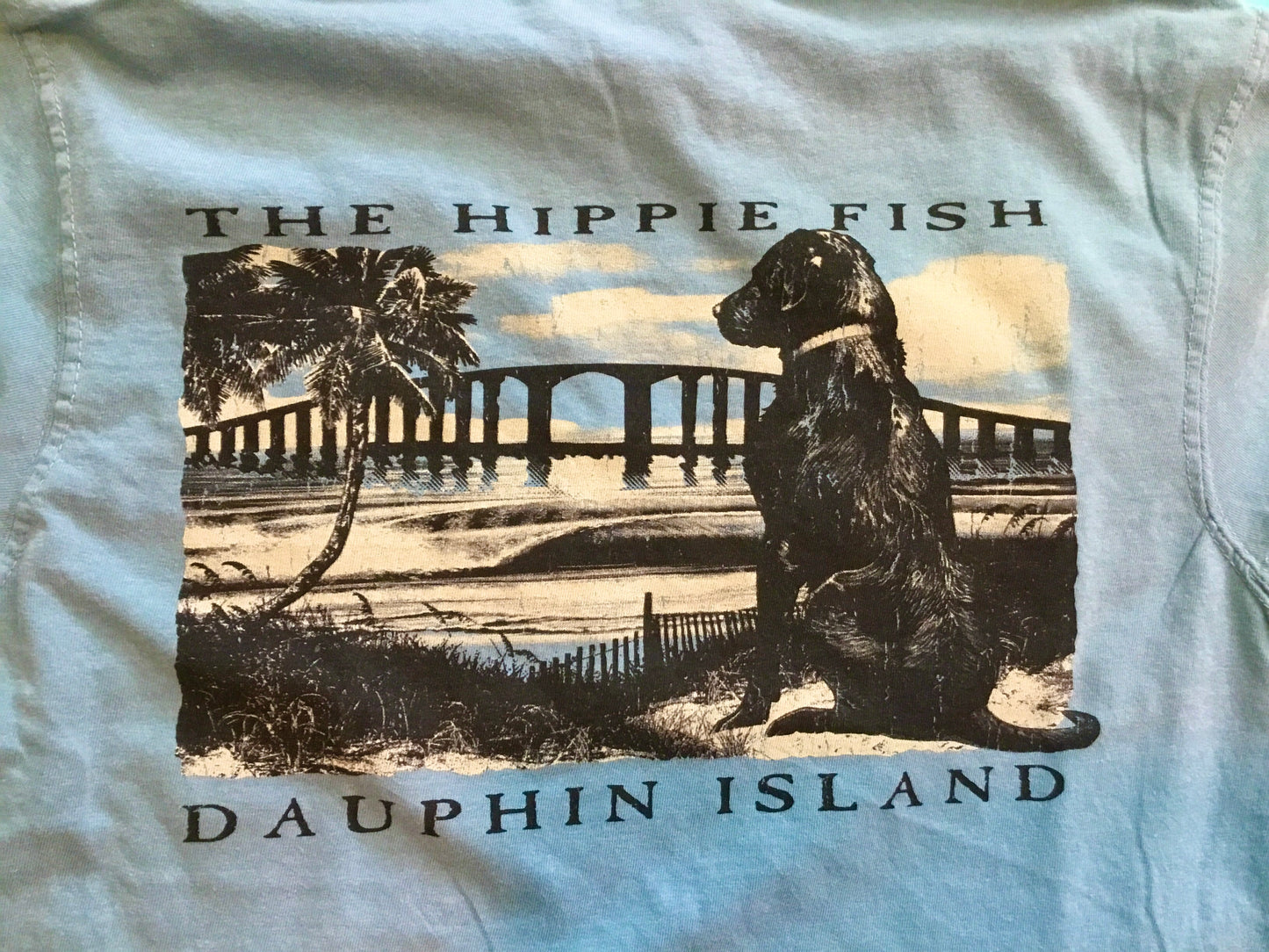 BEACH BRIDGE DOG LS T-SHIRT