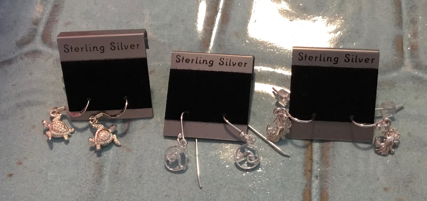 ASSORTED STERLING SILVER EARRINGS
