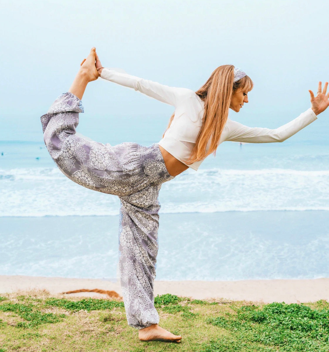 TROPICAL PRINT HAREM PANTS