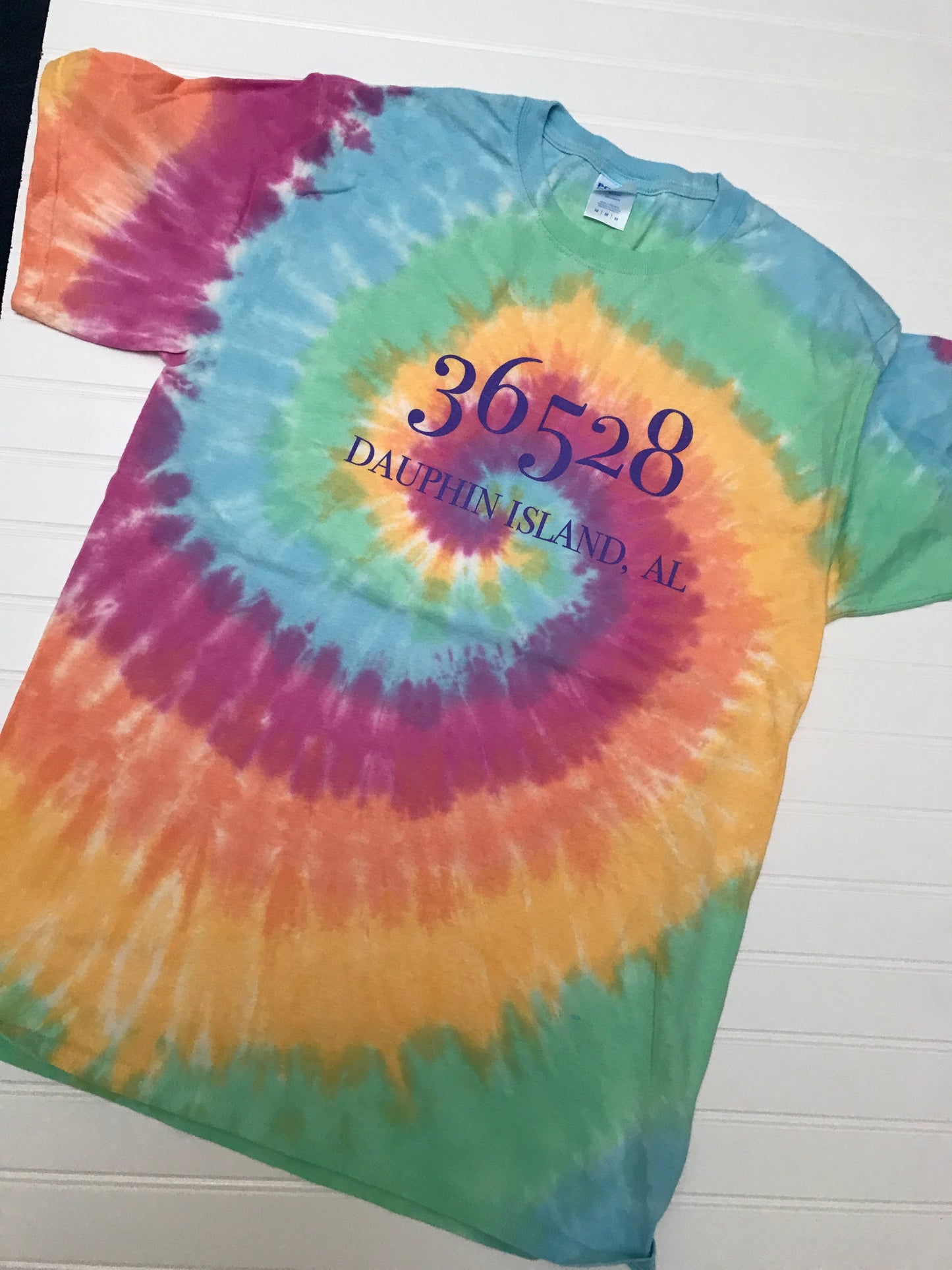 DAUPHIN ISLAND ZIP CODE SS T-SHIRT