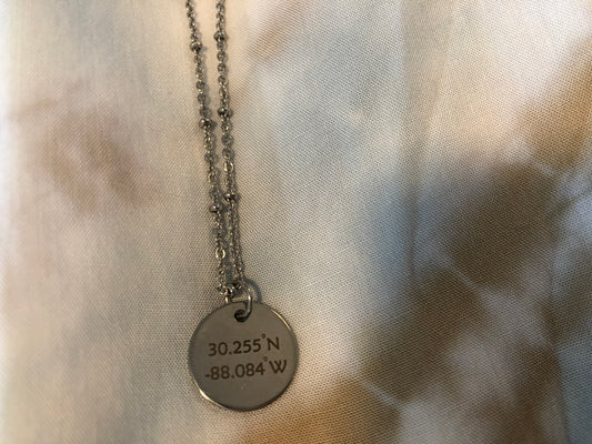 DAUPHIN ISLAND STAINLESS STEEL COORDINATE NECKLACE